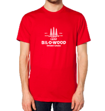 Load image into Gallery viewer, Red &amp; White Classic T-shirt with trees
