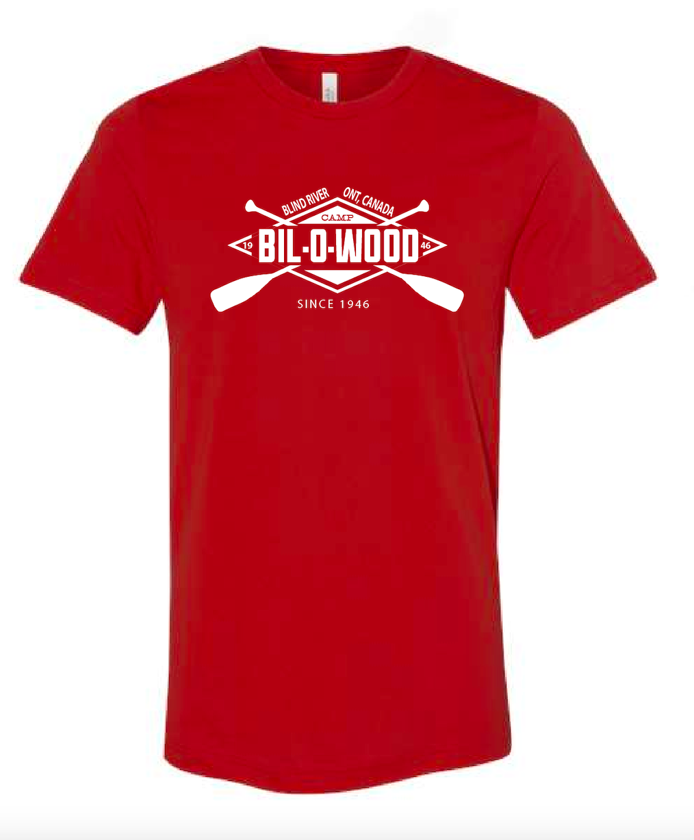 Red Bil-O-Wood Tee, NEW for 2024