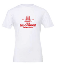 Load image into Gallery viewer, Red &amp; White Classic T-shirt with trees